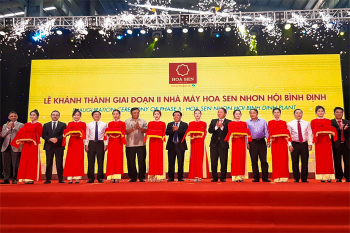 Lễ khánh thành giai đoạn 2 nhà máy Hoa Sen Bình Định