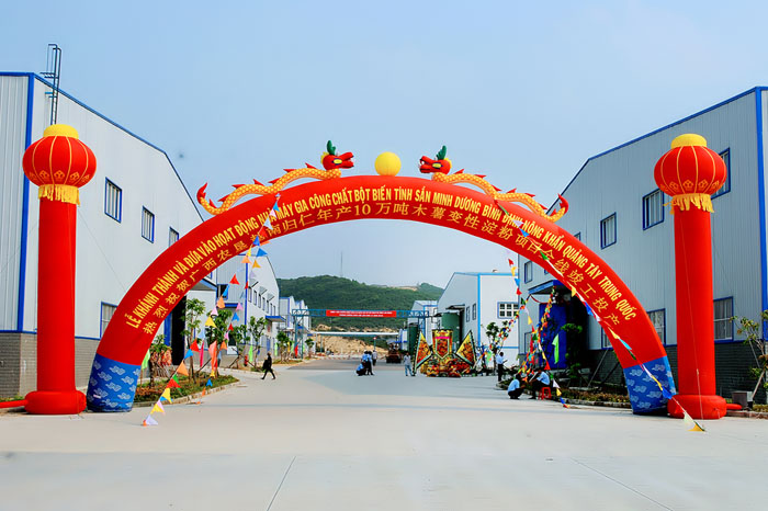 Lễ khánh thành nhà máy tinh bột sắn