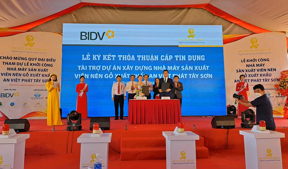 bidv an viet phat tay son Lễ khởi công nhà máy sản xuất viên nén gỗ xuất khẩu An Việt Phát Tây Sơn 5